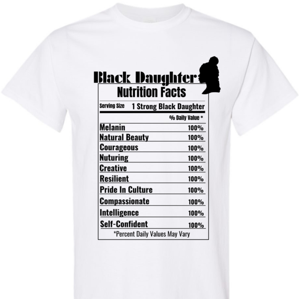 Black Daughter Nutrition Shirt