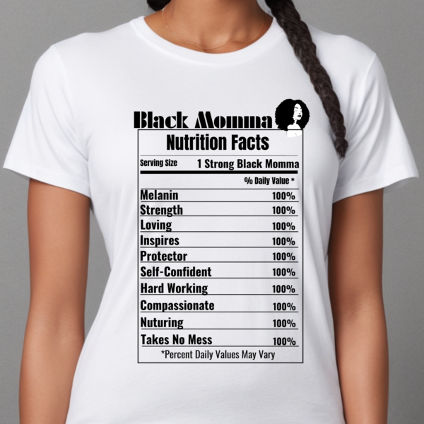 Black Momma Nutrition Shirt - Image 2