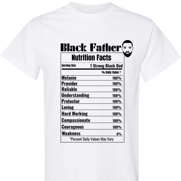 Black Father Nutrition Shirt