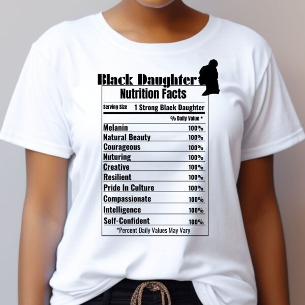 Black Daughter Nutrition Shirt - Image 2